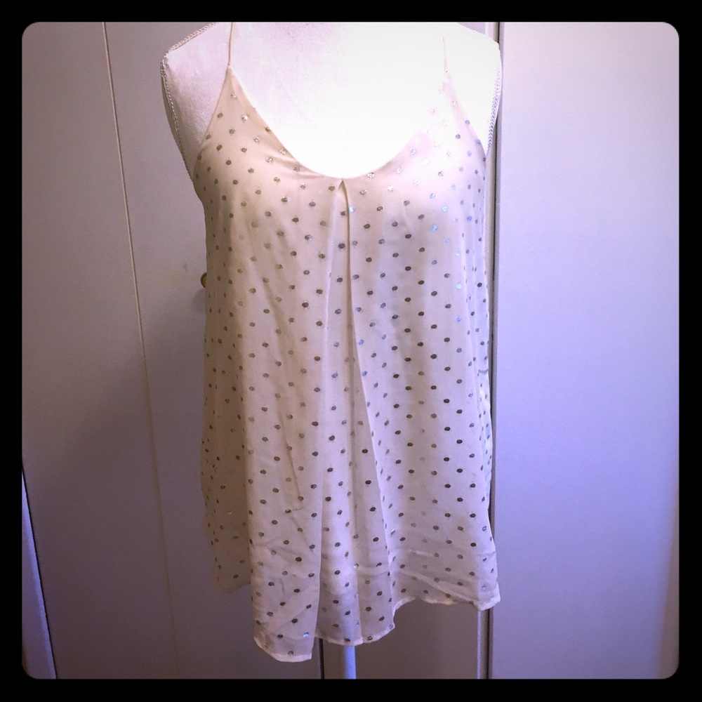 Silver and cream tank
