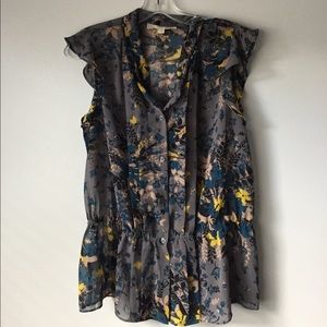 Floral print blouse