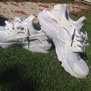 "Triple White Air Huarache"