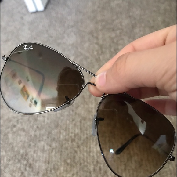 Medium Size Brown Lense Aviator Ray Bans - Picture 1 of 3