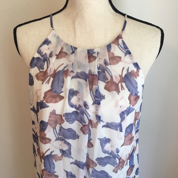 Floral Leaf Print Shift Dress - Picture 3 of 7