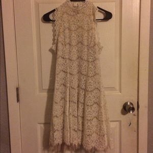 Short lace halter neck dress