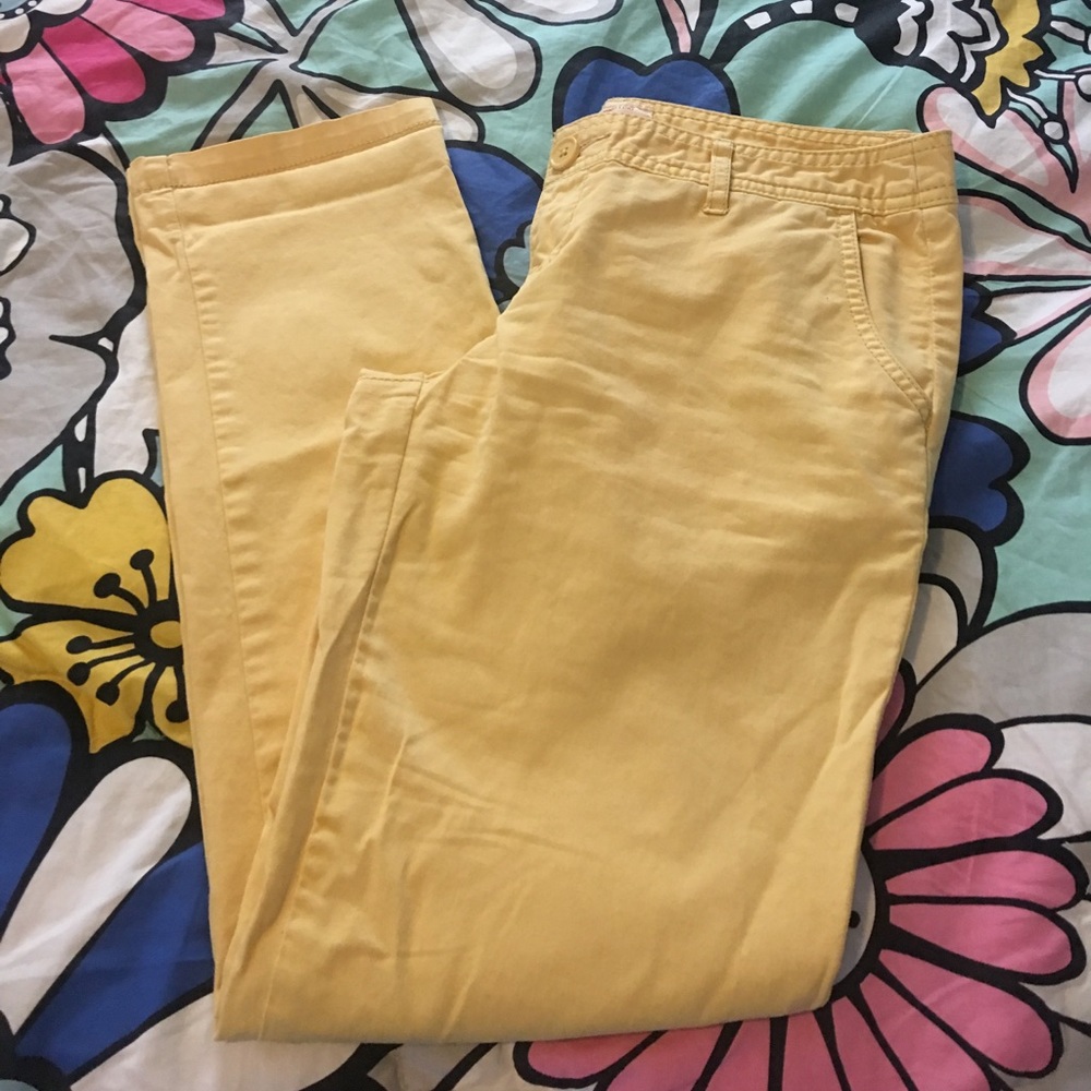 Women's size 3 yellow ankle pants. Only worn twice
