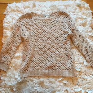 Beautiful tan and gold  sweater