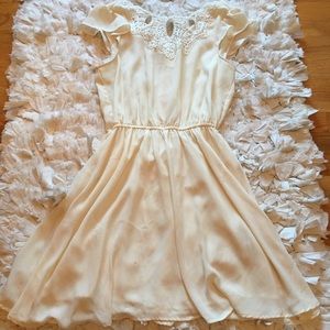 Adorable off white dress