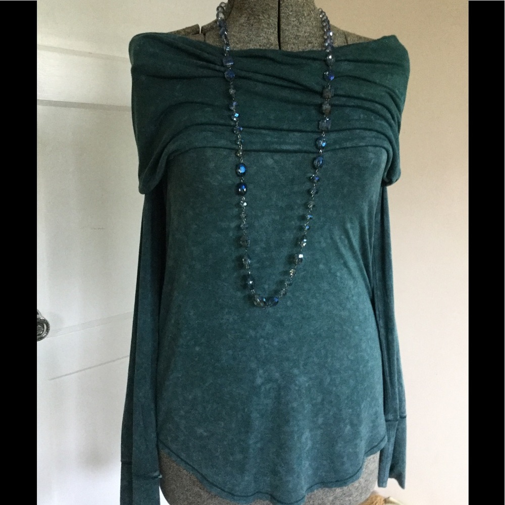 We The Free "sapphire" Longsleeve Shirt ~ Lg ~ NWT