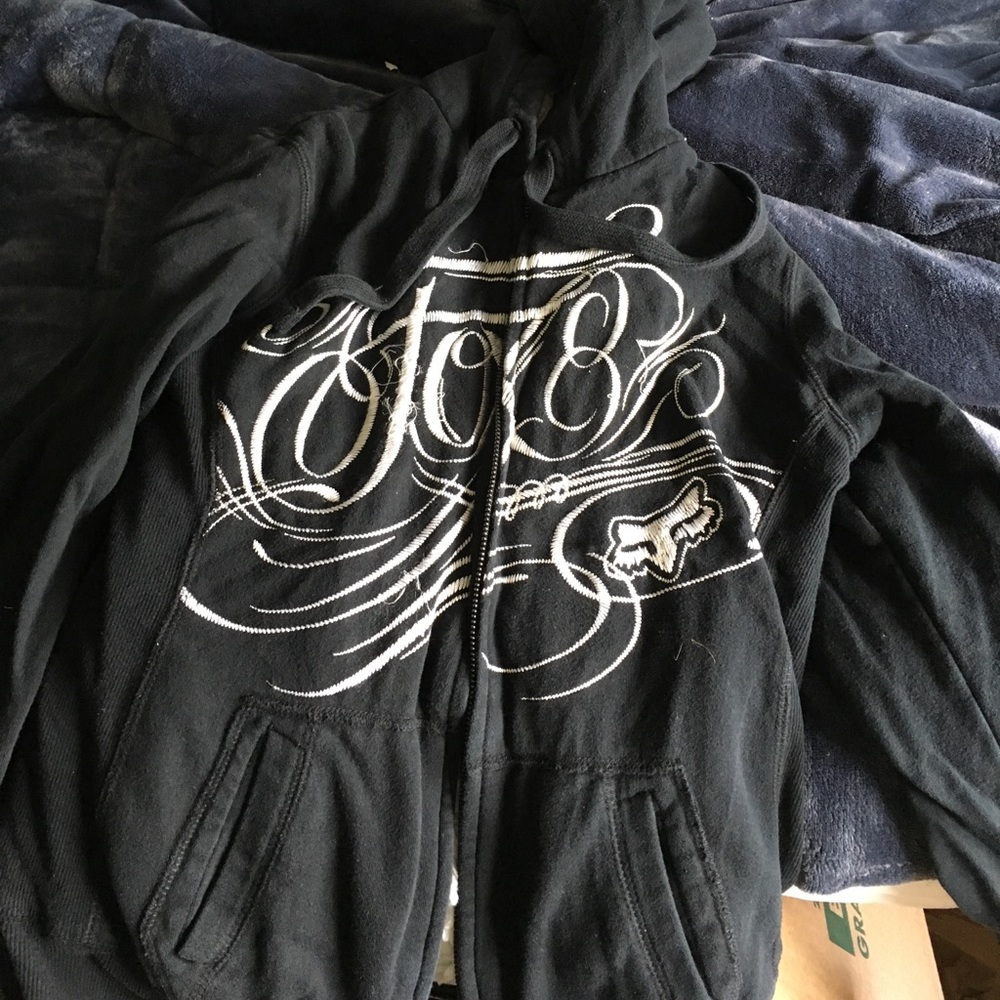 Black Fox Racing Fur Jacket