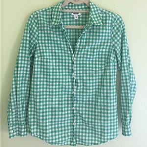 Old Navy Cotton Gingham Button Up