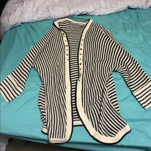 Black and white sweater