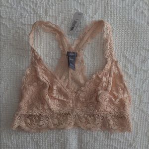 Aerie AE Nude Flower Lace Bralette NWT Size XS