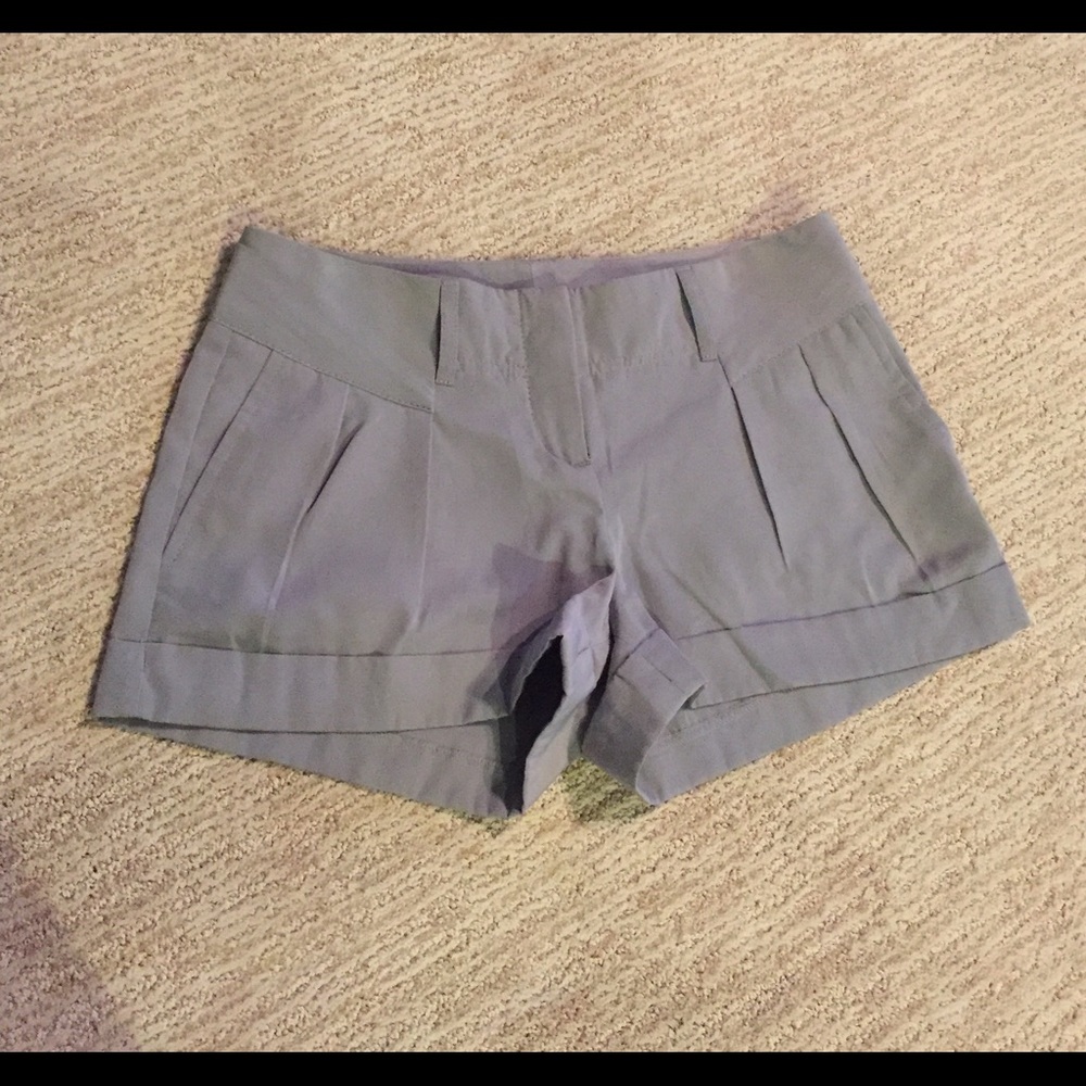 NWOT Express greyish-silver shorts