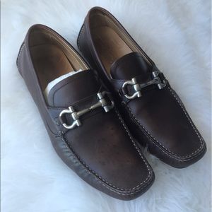 Salvatore Ferragamo shoes in brown leather