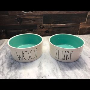 Rae Dunn Woof and Slurp Dog Bowls!