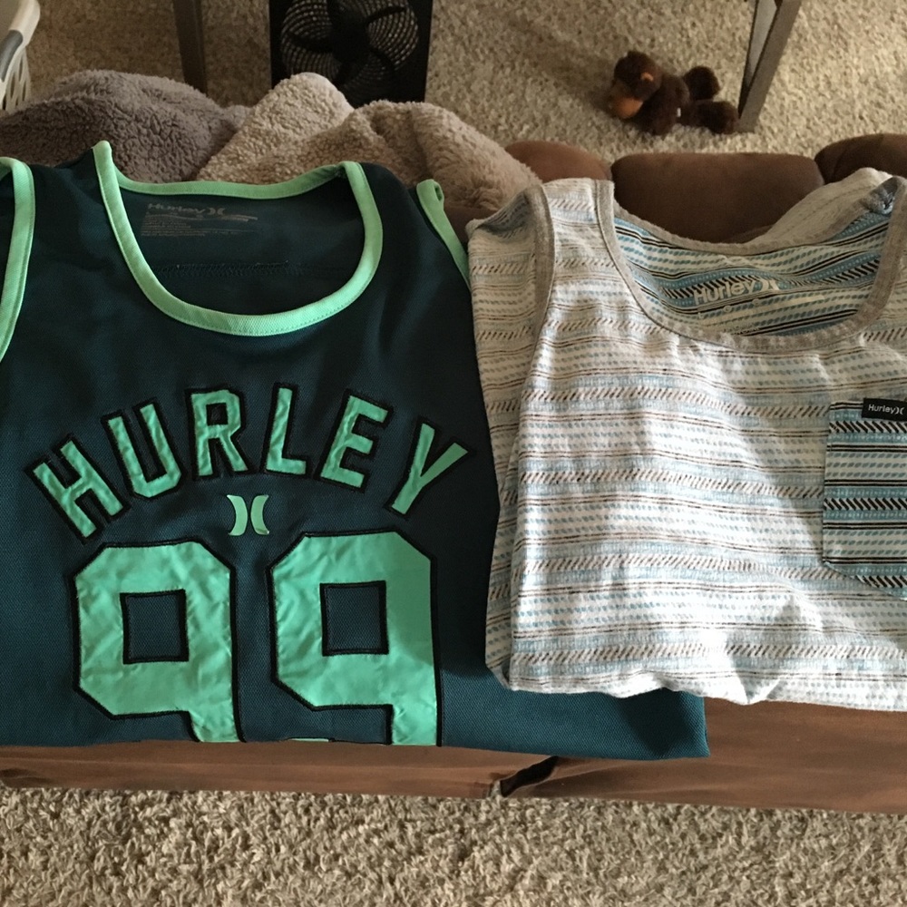 Boys Hurley tank tops