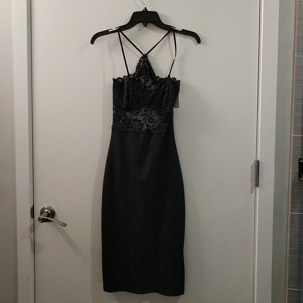 Backless windsor little black dress