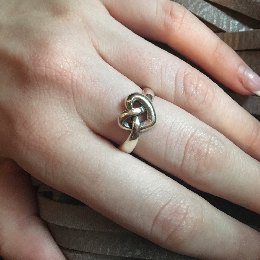 James Avery Heart Knot ring in sterling silver