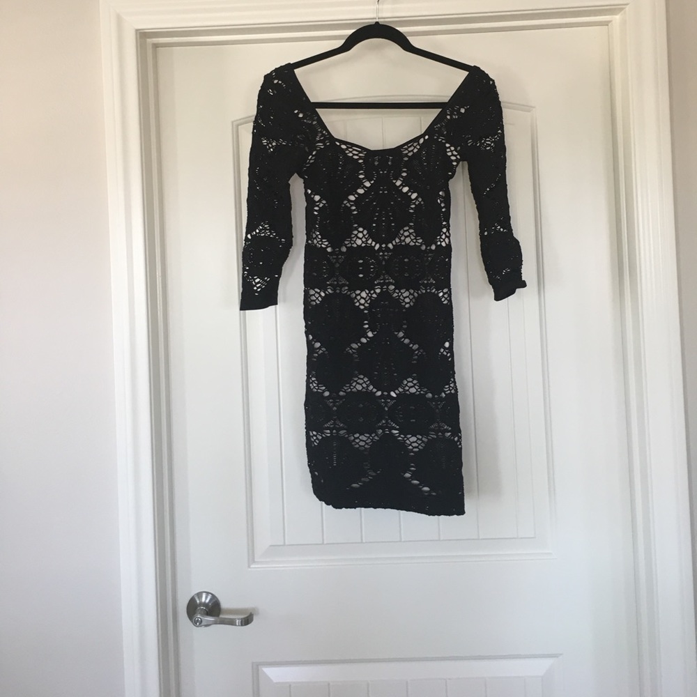 Free People body con lace dress m/l