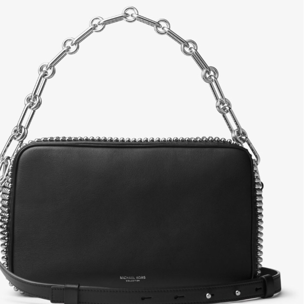 MICHAEL KORS Julie Large Studded Leather Bag