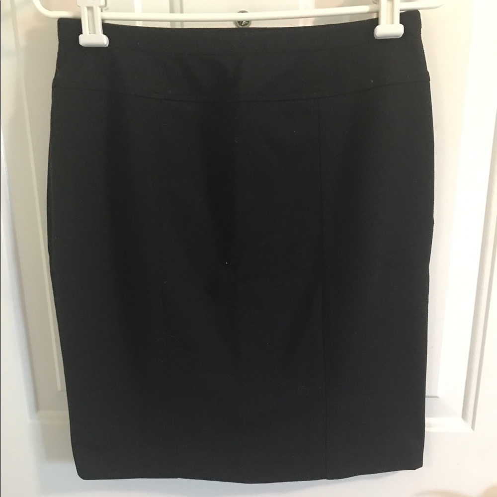 Simple black pencil skirt