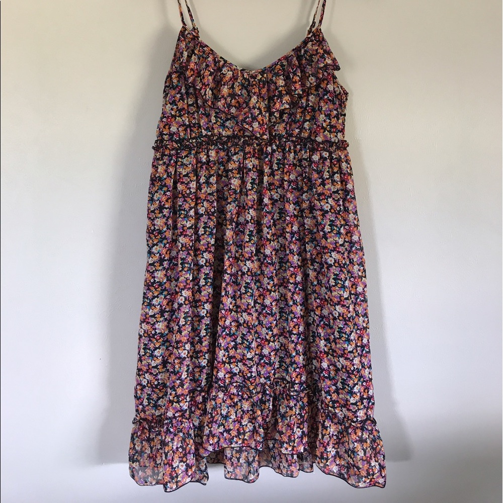 Floral sundress with ruffles