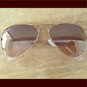 Original Gold Ray Ban Sunglasses