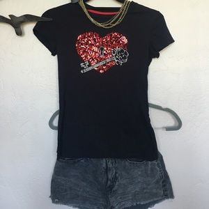 Armani Exchange Heart Lock Tee