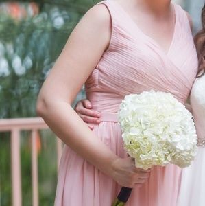 Blush/light pink bridesmaid dress