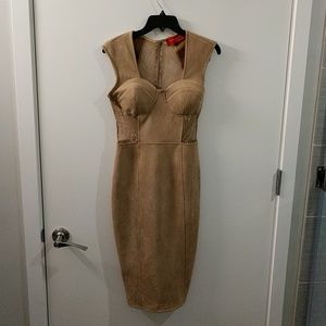 AKIRA Boutique nude dress