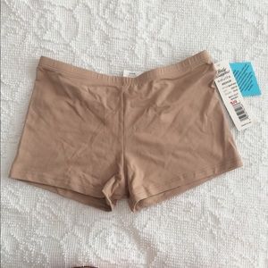 NWT Body Wrappers Adult Medium Nude Boy Short