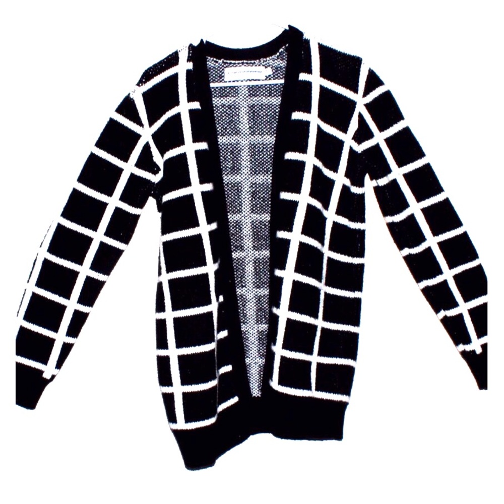 Black & White Checkered Sweater