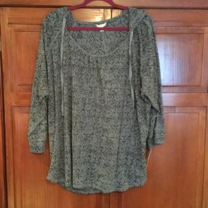 Women's 3/4 Sleeve Hooded Tee