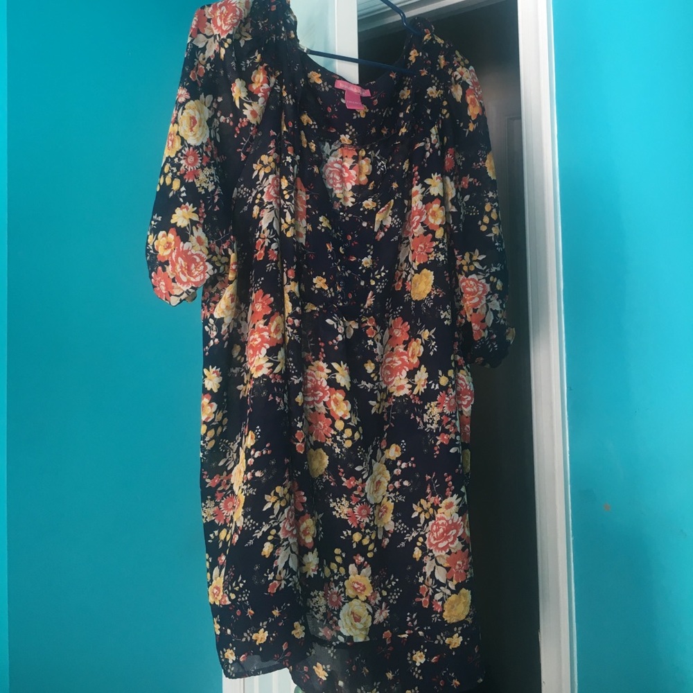 Floral Blue Dress