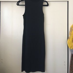 Mock neck dress. Tight fitting