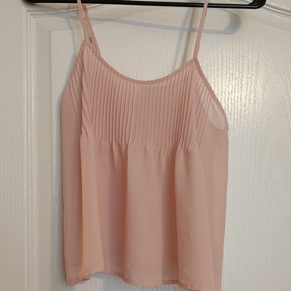 Sexy Sheer Pink Crop Top