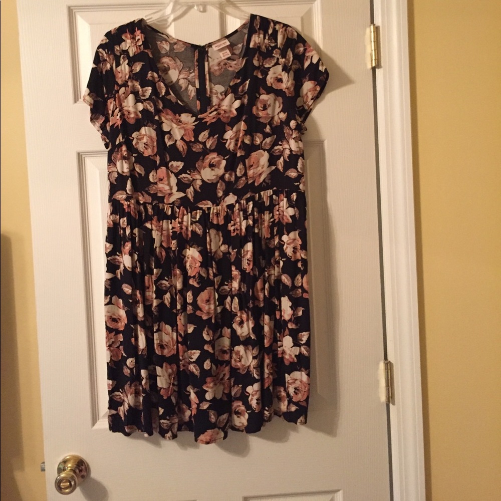 Mossimo XL high waisted floral print dress