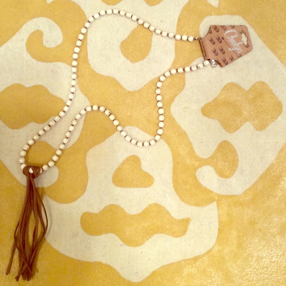 Cheekys Brand 'Kelsi Stone' Tassel Necklace