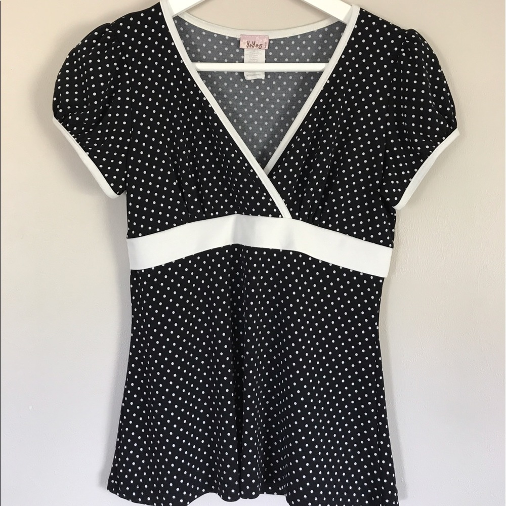 Polka dot blouse