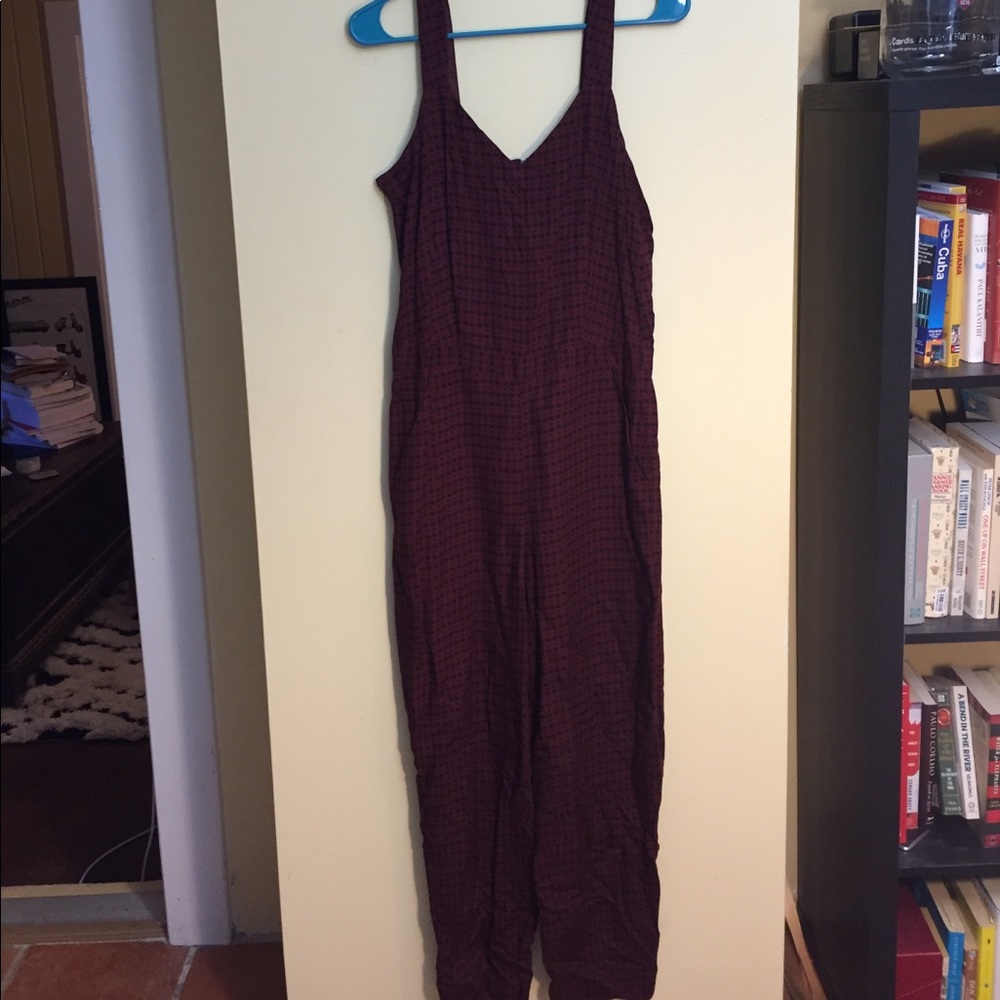 Madewell burgundy jumpsuit sz S