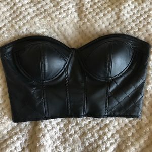 Leather Bustier