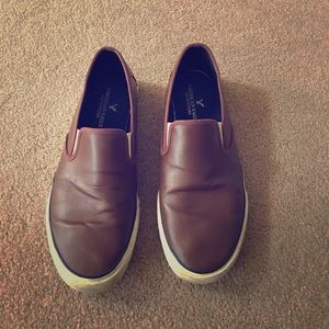 American Eagle Brown Slip-Ons