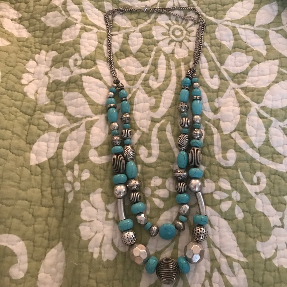 Turquoise and Silver Necklace