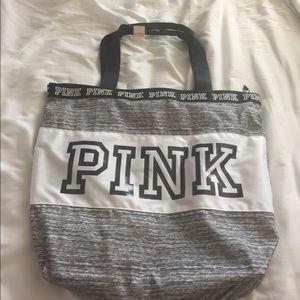 Pink tote bag