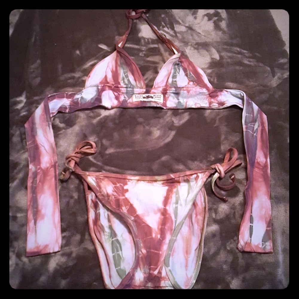 Lucky brand bikini multi colored tiedye