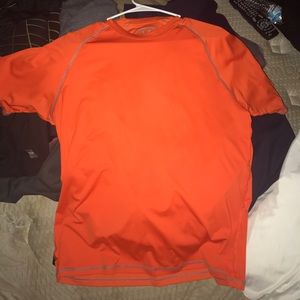 Orange Nike compression -heat gear underarmour