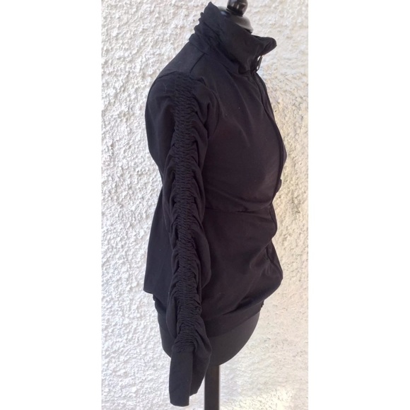 Sweaty Betty Black Ruched Yoga Jacket Small - Picture 3 of 6