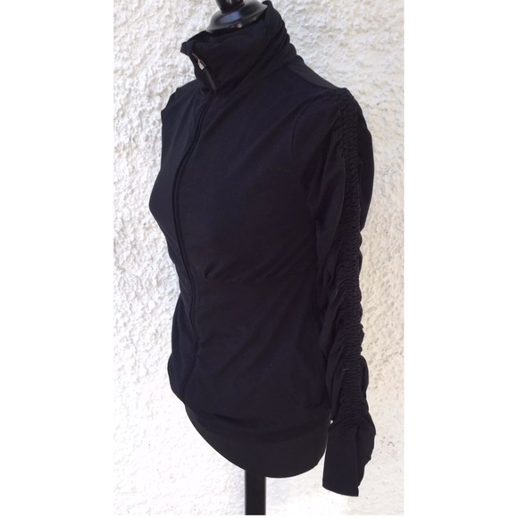 Sweaty Betty Black Ruched Yoga Jacket Small - Picture 4 of 6