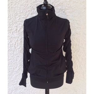 Sweaty Betty Black Ruched Yoga Jacket Small