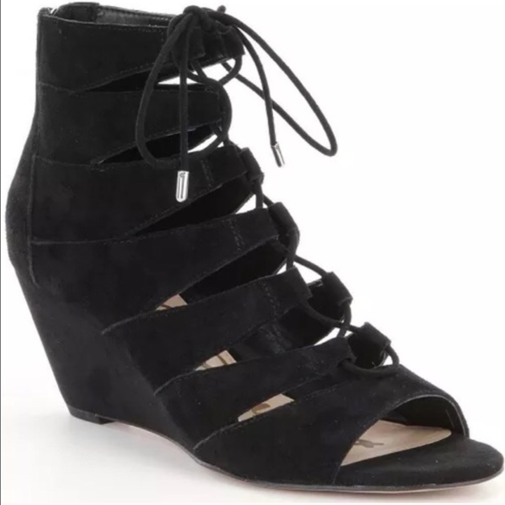 Sam Edelman lace up wedges