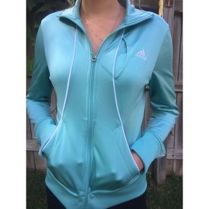 Adidas Small Teal Athletic Jacket
