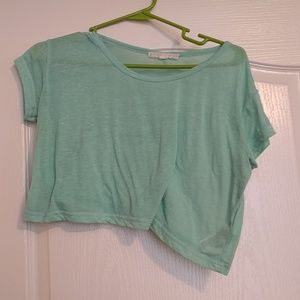 Sheer Seafoam Crop Top